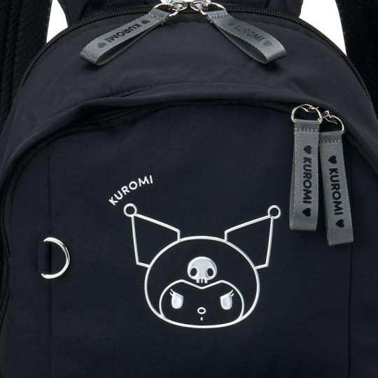 Japan Sanrio Original Backpack - Kuromi : Black - 4
