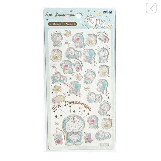 Japan Doraemon Kira Kira Seal - Doraemon : Pastel - 1