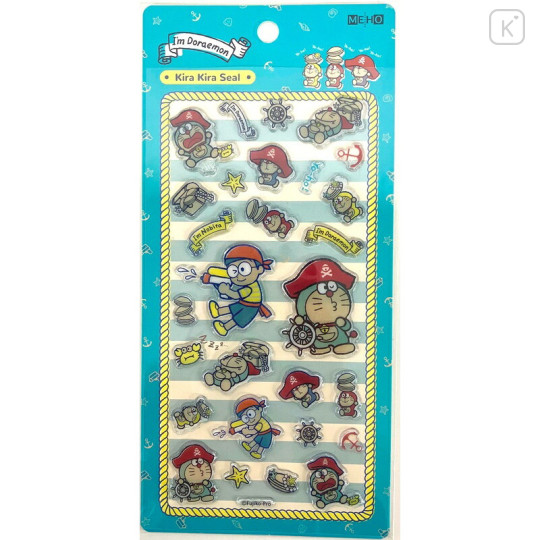 Japan Doraemon Kira Kira Seal - Doraemon : Pirate - 1