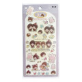 Japan Monchhichi Kira Kira Seal - Monchhichi-chan & Monchhichi-kun & Chimtan - 1