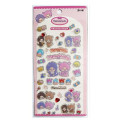 Japan Monchhichi Kira Kira Seal - Monchhichi-chan & Monchhichi-kun - 1