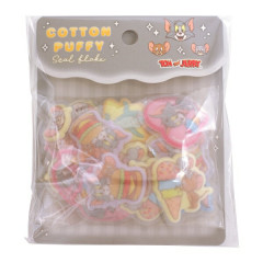 Japan Tom and Jerry Cotton Puffy Sticker Flakes - Tom & Jerry