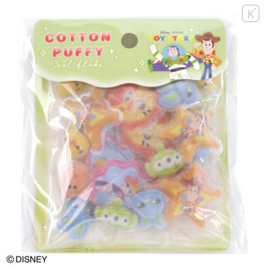 Japan Disney Cotton Puffy Sticker Flakes - Toy Story - 1