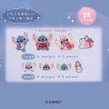 Japan Disney Cotton Puffy Sticker Flakes - Angel & Stitch - 2