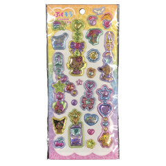 Japan Sanrio Puffy Glitter Charm Sticker - Sunburned
