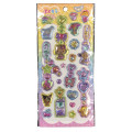 Japan Sanrio Puffy Glitter Charm Sticker - Sunburned - 1