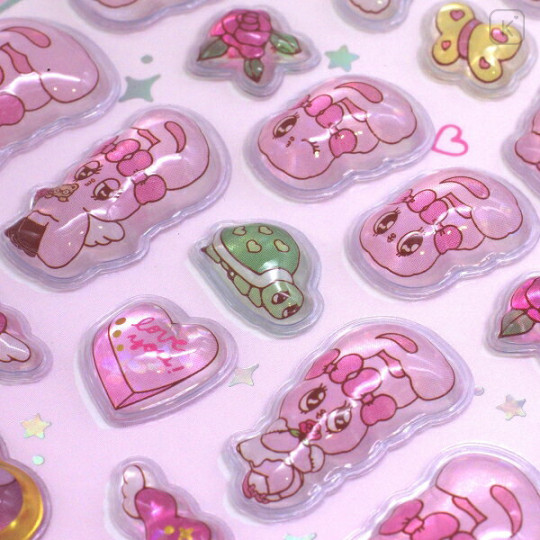 Japan Esther Bunny Uruchuru Pop Seal - Ribbon - 2