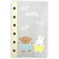 Japan Miffy 6 Hole Sticker Notebook - Boris & Miffy : Grey Dance Dessert - 1