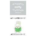Japan Miffy Floating Sequins Keychain - Mint Dress & Pink Star - 2