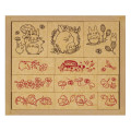 Japan Ghibli Wooden Stamp Set - My Neighbor Totoro : Autumn Winter - 1