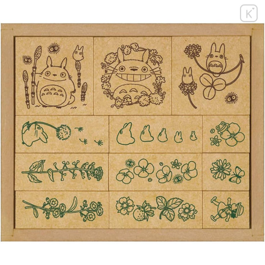 Japan Ghibli Wooden Stamp Set - My Neighbor Totoro : Spring Summer - 1