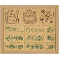 Japan Ghibli Wooden Stamp Set - My Neighbor Totoro : Spring Summer - 1