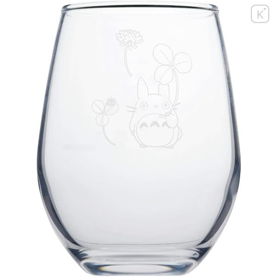 Japan Ghibli Glass Tumbler - Totoro & White Clover - 2
