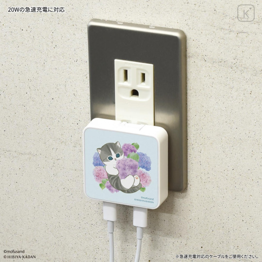 Japan Mofusand Hibiya Kadan USB Type-C AC Adapter - Summer - 6