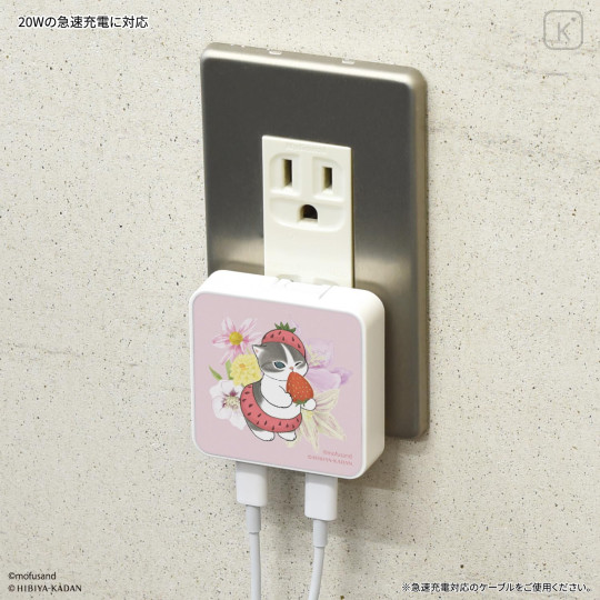 Japan Mofusand Hibiya Kadan USB Type-C AC Adapter - Winter - 6