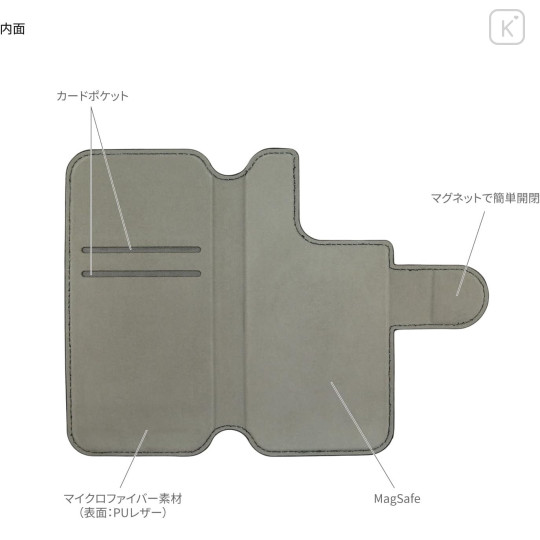 Japan Disney MagSafe Flip Smartphone Cover - Mickey - 2