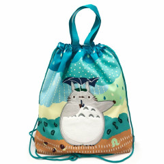 Japan Ghibli Gym Sack Knapsack Drawstring Backpack - My Neighbor Totoro : Raindrops
