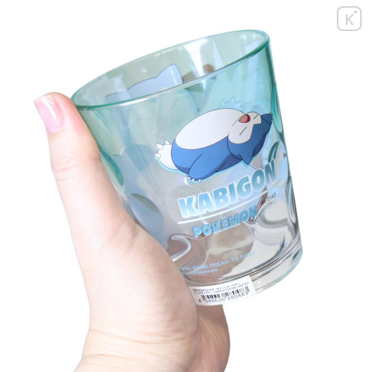 Japan Pokemon Clear Acrylic Tumbler - Snorlax : Smash Color - 2