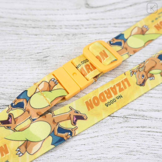 Japan Pokemon Neck Strap - Charizard : Smash Color - 2