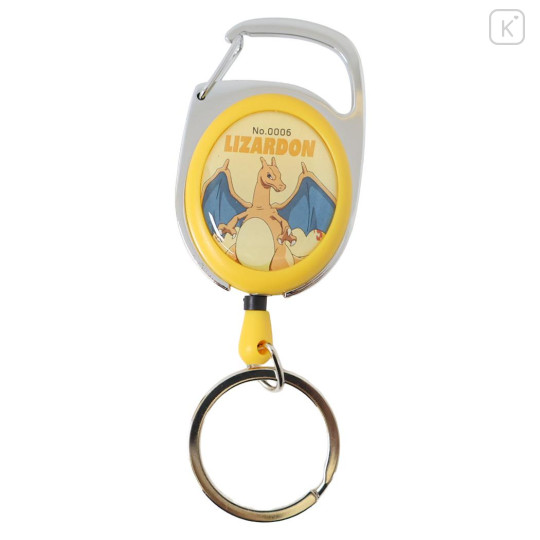 Japan Pokemon Carabiner with Reel - Charizard : Smash Color - 1