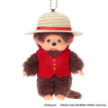 Japan Monchhichi × One Piece Plush Keychain - Monchhichi-kun & Luffy - 1