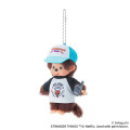 Japan Monchhichi × Stranger Things Plush Keychain - Monchhichi-kun : Hellfire Club - 2
