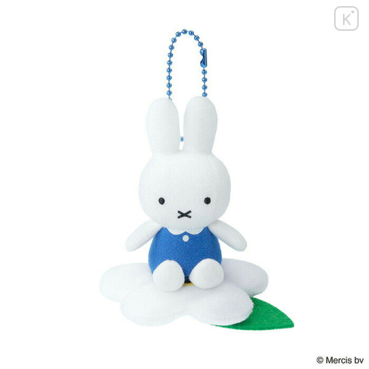 Japan Miffy Mascot Holder - Blue Flower - 1