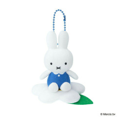 Japan Miffy Mascot Holder - Blue Flower