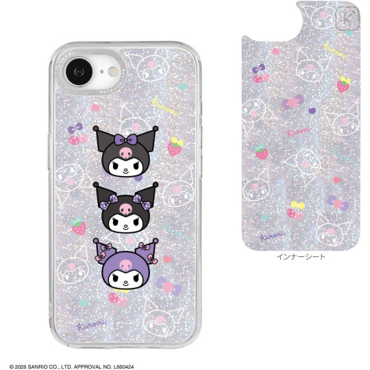 Japan Sanrio Camera Frame iPhone 17e / 16e Case - Kuromi - 2