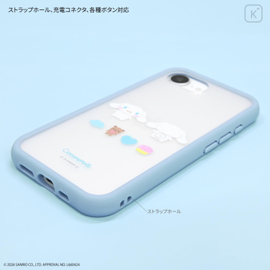 Japan Sanrio IIIIfit Plump Frame iPhone 17e / 16e Case - Cinnamoroll - 3