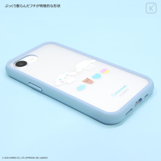 Japan Sanrio IIIIfit Plump Frame iPhone 17e / 16e Case - Cinnamoroll - 4