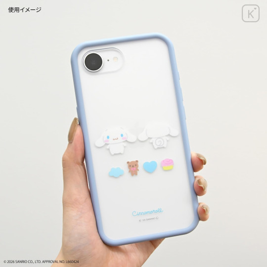 Japan Sanrio IIIIfit Plump Frame iPhone 17e / 16e Case - Cinnamoroll - 5