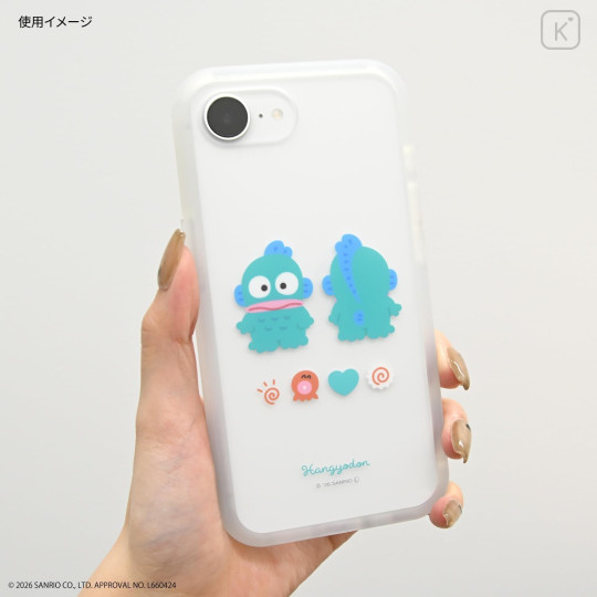 Japan Sanrio IIIIfit Plump Frame iPhone 17e / 16e Case - Hangyodon - 5