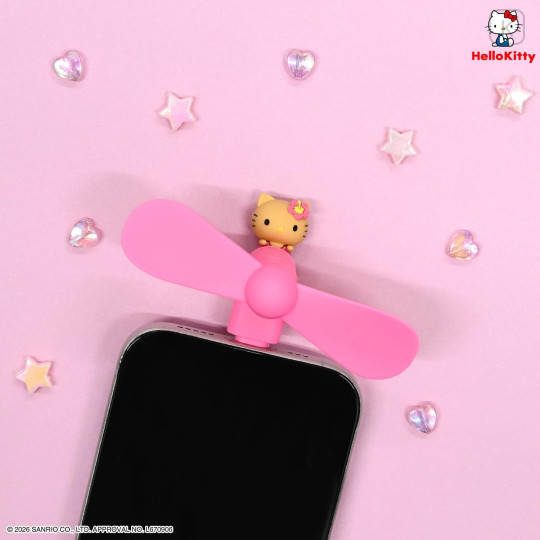 Japan Sanrio Lightning Mini Cool Fan - Hello Kitty : Sunburn - 7