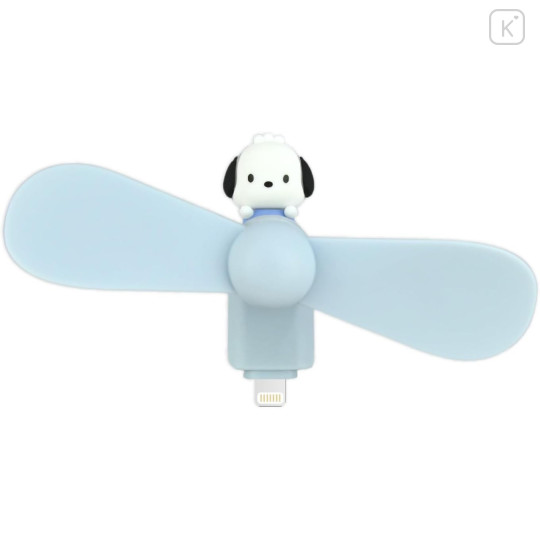Japan Sanrio Lightning Mini Cool Fan - Pochacco - 1