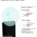 Japan Sanrio Lightning Mini Cool Fan - Hangyodon - 3