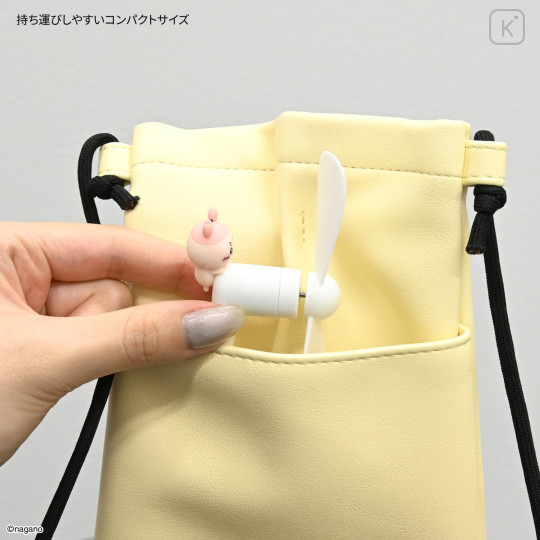 Japan Chiikawa USB Type-C Mini Cool Fan - Furuhonya Kani-chan - 6