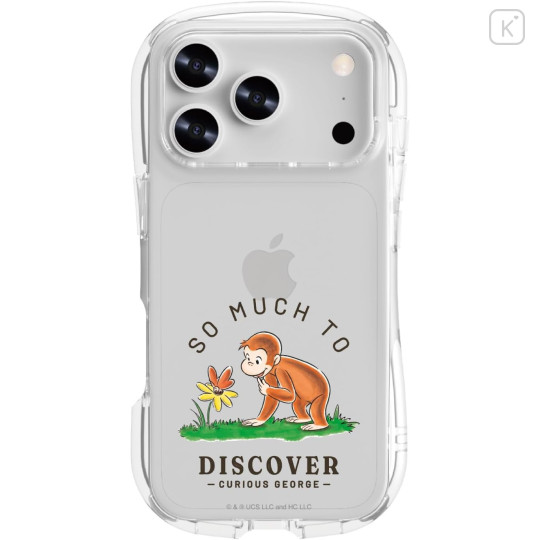 Japan Curious George Crystal Clear iPhone 17 Pro Case - Butterfly - 1
