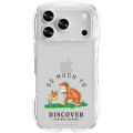 Japan Curious George Crystal Clear iPhone 17 Pro Case - Butterfly - 1