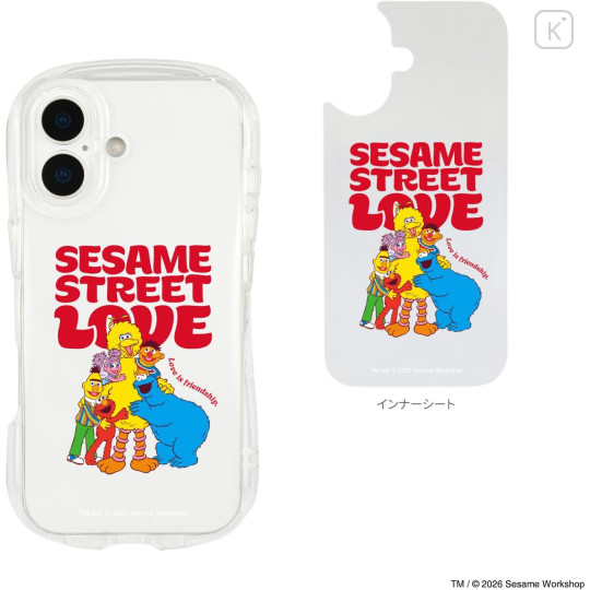 Japan Sesame Street Crystal Clear iPhone 17 Case - Love - 2