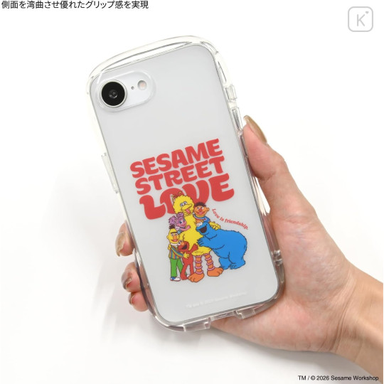 Japan Sesame Street Crystal Clear iPhone 17e / 16e Case - Love - 6