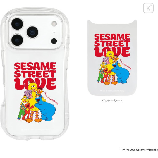 Japan Sesame Street Crystal Clear iPhone 17 Pro Case - Love - 2