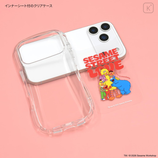 Japan Sesame Street Crystal Clear iPhone 17 Pro Case - Love - 3