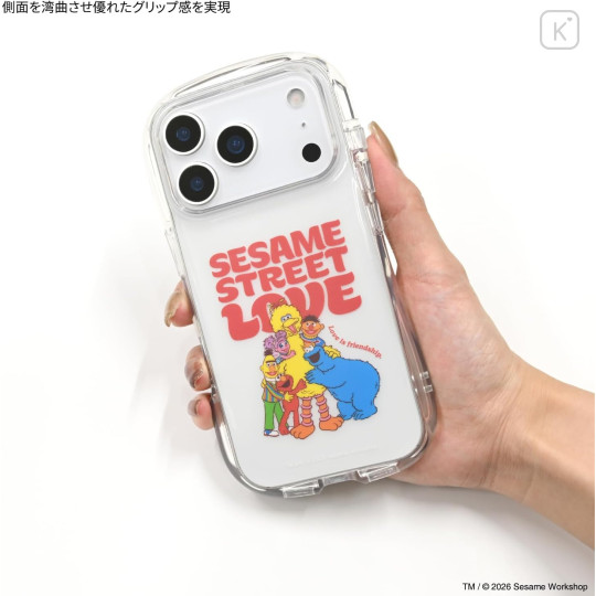 Japan Sesame Street Crystal Clear iPhone 17 Pro Case - Love - 6