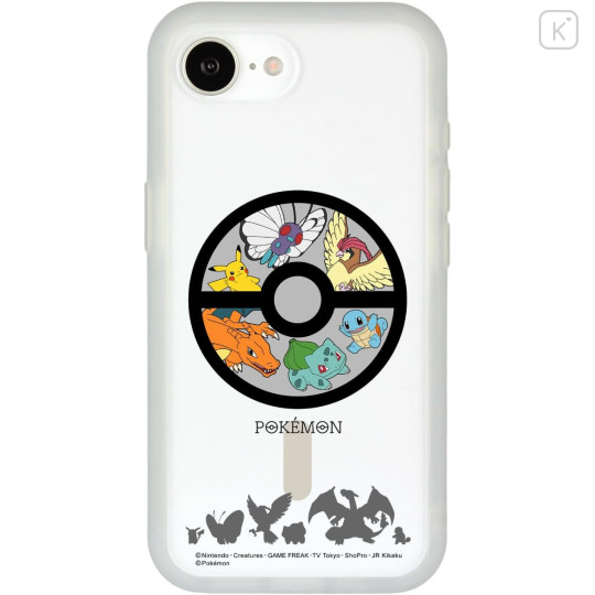 Japan Pokemon IIIIfit Plump Frame iPhone 17e / 16e Case with MagSafe - Clear - 1