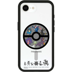 Japan Pokemon IIIIfit Plump Frame iPhone 17e / 16e Case with MagSafe - Black