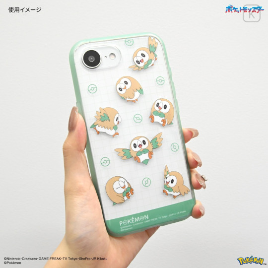 Japan Pokemon IIIIfit Clear iPhone 16e / 17e Case - Rowlet - 4