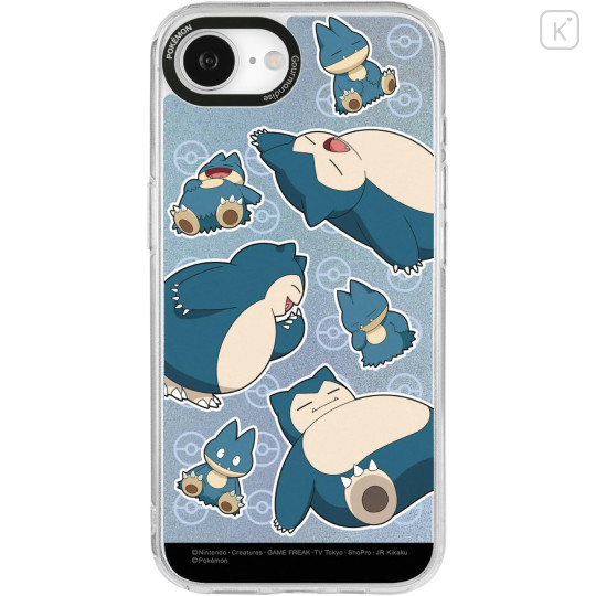 Japan Pokemon Camera Frame iPhone 17e / 16e Case - Snorlax : Green - 1