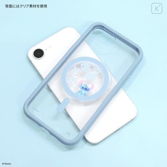 Japan Disney IIIIfit Plump Frame iPhone 17e / 16e Case with MagSafe - Stitch - 2