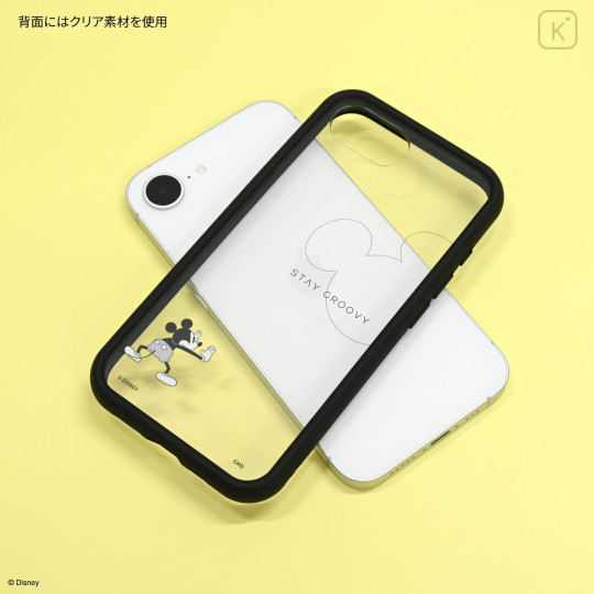 Japan Disney IIIIfit Plump Frame iPhone 17e / 16e Case - Mickey - 2